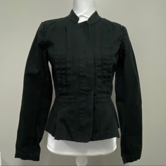 NWT Ann Taylor Loft Canvas Peplum Jacket - Picture 1 of 5